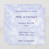 ドリーミー薄紫パーソナライズされた招待状 招待状 (正面/裏面)