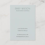 ドリーミー赤面アクアバタフライロゴイヤリングディスプレイ 名刺 (裏面)