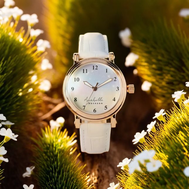 ドリーミー赤面カスタマイズグリッターニュートラルスタイリッシュ 腕時計 (クリエイターアップロード済み)