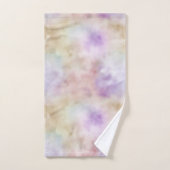 ドリーミー金ゴールド紫グラデーション バスタオルセット (ハンドタオル)