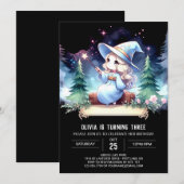 ドリーミー魔法ウィザード誕生日 招待状 (正面/裏面)