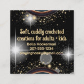 ドリーミー魔法ファンタジー糸のクロチェットフッククラフトショー スクエア名刺 (裏面)