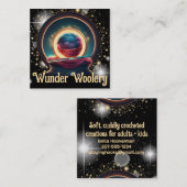 ドリーミー魔法ファンタジー糸のクロチェットフッククラフトショー スクエア名刺 (正面/裏面)