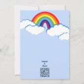 ドリーミー3rdバースデーレインボーパーティの招待状カード 招待状 (裏面)