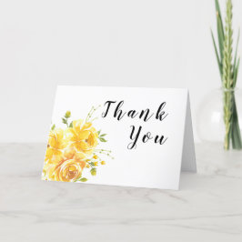 ドリーミー・イエローローズ結婚ズ サンキューカード