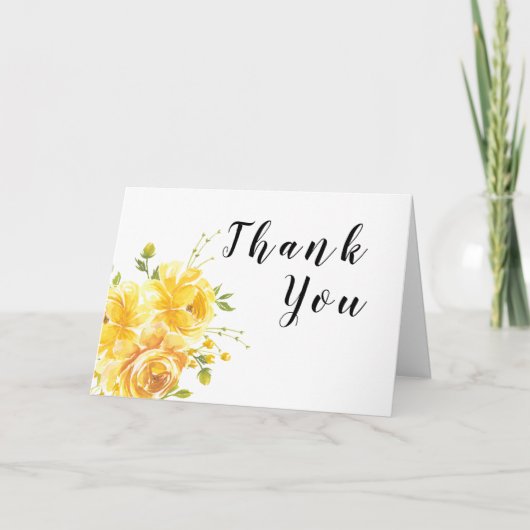 ドリーミー・イエローローズ結婚ズ サンキューカード (正面)