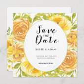 ドリーミー・イエローローズ結婚ズ セーブザデート (正面/裏面)