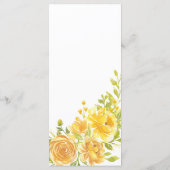 ドリーミー・イエローローズ結婚ズ メニュー (裏面)