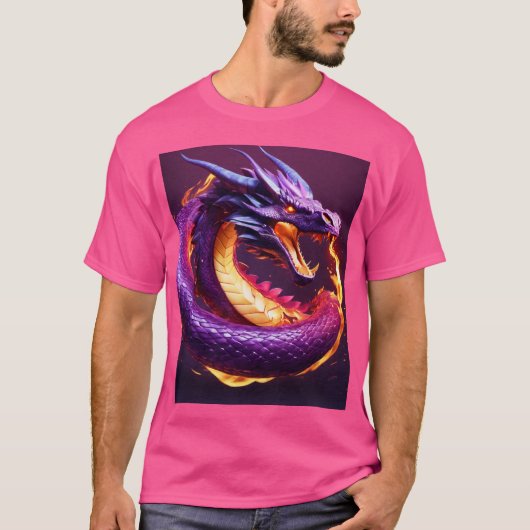 ドリーミー・ウォーター・カラー・ドラゴンTシャツ Tシャツ (正面)