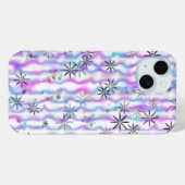 ドリーミー・スターバースト・ウェーブ柄 Case-Mate iPhoneケース (裏面 (横))