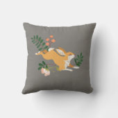 「ドリーミー・バニー」かわいい&カラフルおもしろい・ラビットアート クッション (裏面)