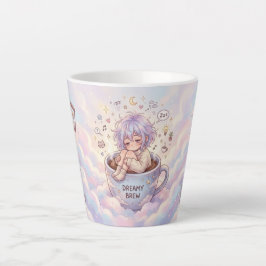 ドリーミー・ブリュー・マグ - コーヒーカップの中で眠るかわいいアニメ少女 カフェラテマグ