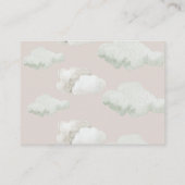 ドリーミー・ベージュ天国がジェンダー・リビールを送信 エンクロージャーカード (裏面)