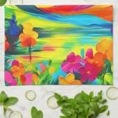 ドリーミー・マウンテン絵を描陛下 キッチンタオル (折り畳み)