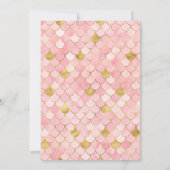 ドリーミー・マーメイド誕生日パーティー 招待状 (裏面)