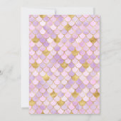 ドリーミー・マーメイド誕生日パーティー 招待状 (裏面)