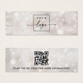 ドリーミー《写真》ぼけ味グリッター照明イヤリングディスプレイカード (正面&裏面)