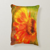 ドリーミー《植物》百日草フラワー抽象芸術 アクセントクッション (裏面(縦))