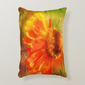 ドリーミー《植物》百日草フラワー抽象芸術 アクセントクッション (正面(垂直))