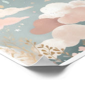 ドリーミーboho抽象芸術アートキッズウォールポスターデコール ポスター (角)