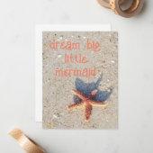 ドリームかわいらしビッグヒトデビーチカード ノートカード (正面/裏面インサイチュ)