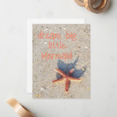 ドリームかわいらしビッグヒトデビーチカード ノートカード (正面/裏面インサイチュ)