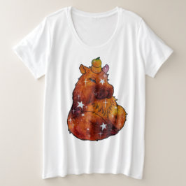 ドリームという名前のカピバラ プラスサイズTシャツ