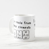 ドリームの定期的なテーブル名mag コーヒーマグカップ (正面左)