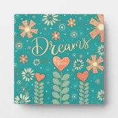 ドリームアクアピンク感動的フローラかわいらし フォトプラーク (正面)