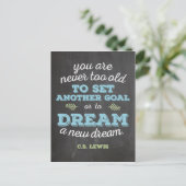 ドリームアニュードリームCSルイス引用文シャルボード ポストカード (スタンド正面)