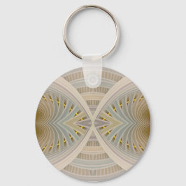 ドリームインザドリームパステル抽象芸術シェブロン キーホルダー