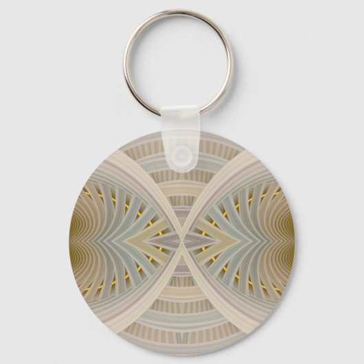 ドリームインザドリームパステル抽象芸術シェブロン キーホルダー (正面)