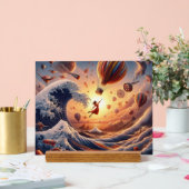 ドリームウィーバーの旅：ファンタジー熱気球 アクリルサイン (ウェディング)