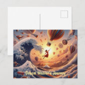 ドリームウィーバーの旅：ファンタジー熱気球 ポストカード (正面/裏面)