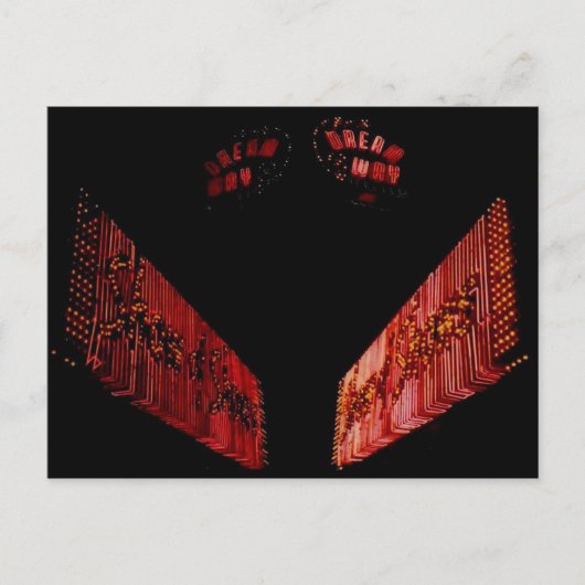 ドリームウェイ、ヴィンテージキケロIl。ネオンのサインポストカード ポストカード (正面)