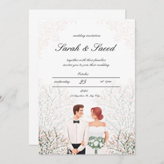 「ドリームウェディング」 招待状 (正面/裏面)