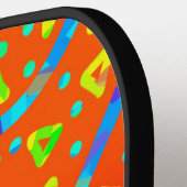 ドリームウェーブフェスティバル – 暖かいキャンディレイン ピックルボールラケット (左詳細)