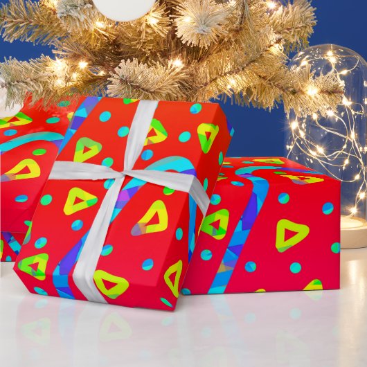 ドリームウェーブフェスティバル – 暖かいキャンディレイン ラッピングペーパー (クリスマス)