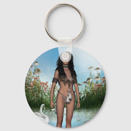 ドリームウォーカーインディアンキーチェーン キーホルダー (正面)