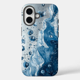 ドリームウォーターの色海水スプラッシュフォンケース iPhone 16ケース