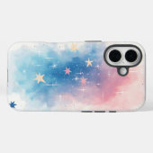 ドリームウォーターカラースターズパステル銀河系電話ケース Case-Mate iPhoneケース (裏面 (横))