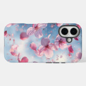 ドリームウォーターカラーピンク花びら&スカイフォンケース Case-Mate iPhoneケース (裏面 (横))