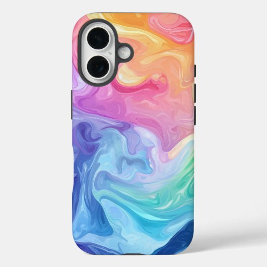 ドリームウォーターカラーフロー抽象芸術電話ケース Case-Mate iPhoneケース (裏面)