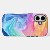 ドリームウォーターカラーフロー抽象芸術電話ケース Case-Mate iPhoneケース (裏面 (横))