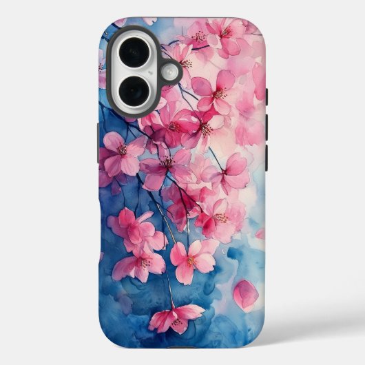 ドリームウォーター色さくらんぼ花の花の電話ケース Case-Mate iPhoneケース (裏面)