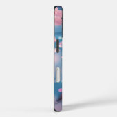 ドリームウォーター色ピンクの花フローラ電話ケース Case-Mate iPhoneケース (裏面 / 右)