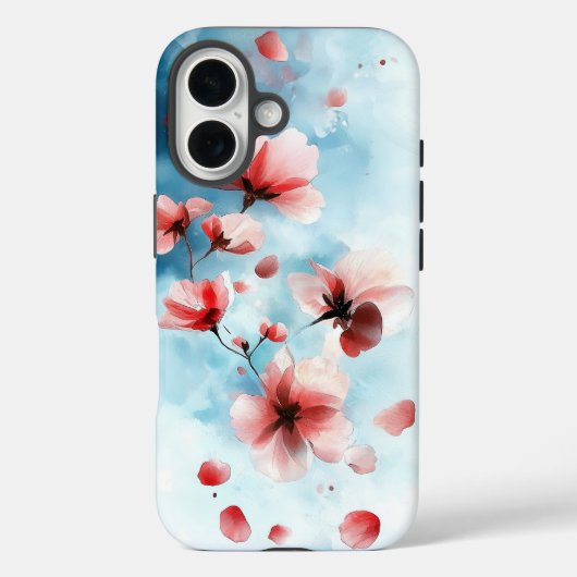 ドリームウォーター色ブルーミング桜電話ケース Case-Mate iPhoneケース (裏面)