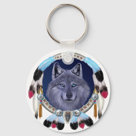 ドリームウルフ キーホルダー (正面)