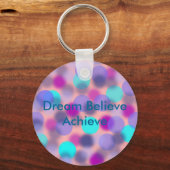 ドリームエ信じーキチェーンの実現（緑） キーホルダー (正面)