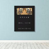 ドリームエ信じーメットやる気を起こさせる引用文 キャンバスプリント (インサイチュ (ウッドフロア))